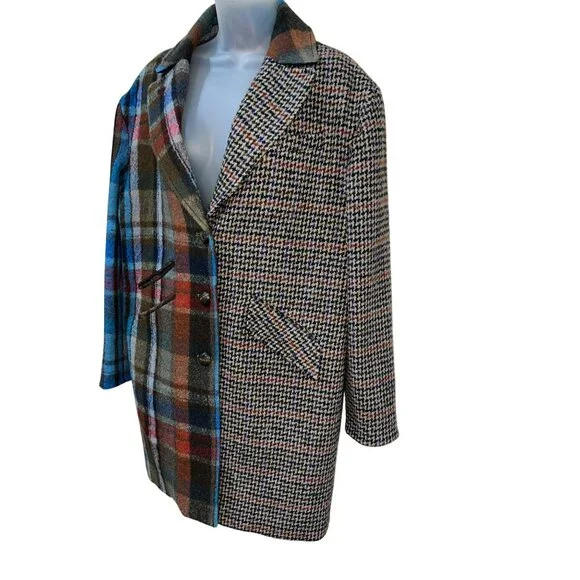 New VERONICA BEARD India Patchwork Dickey Coat Size 4